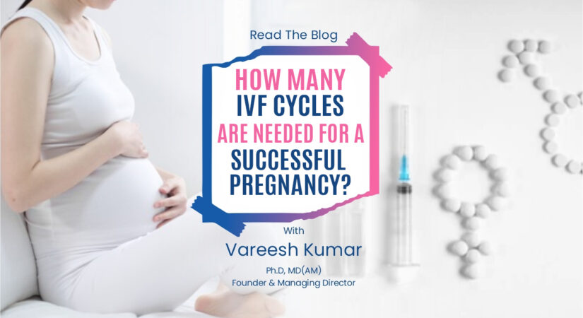 How many IVF cycles are needed for a successful pregnancy?
